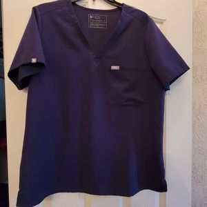 FIGS SCRUB TOP Navy